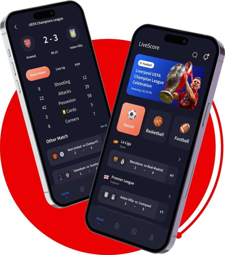 etruesports app live score interface